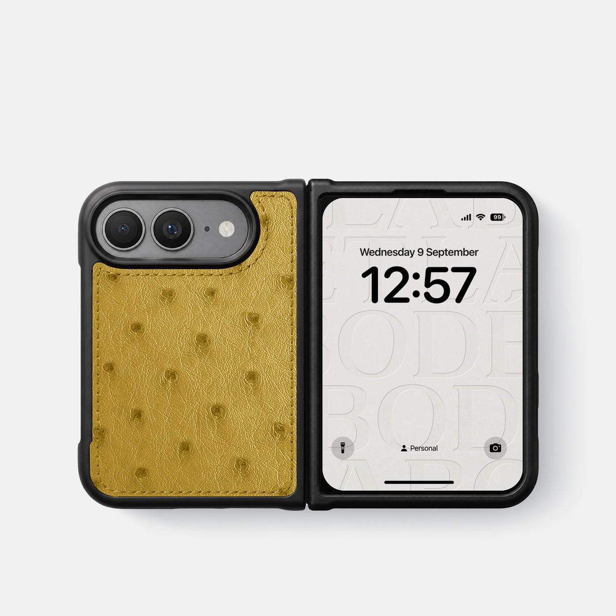 Sport Case For iPhone Duo In Ostrich -4 | Gold