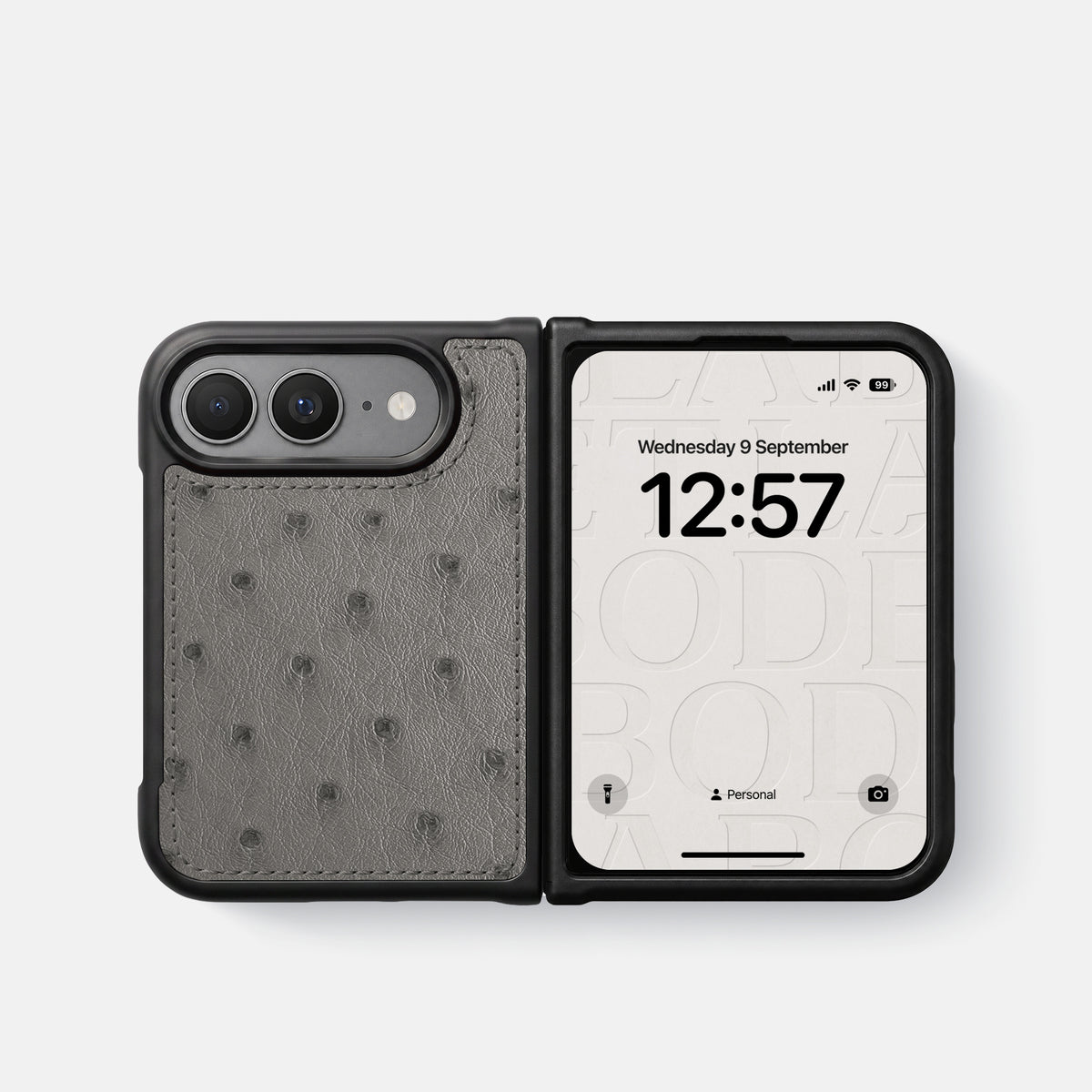 Sport Case For iPhone Duo In Ostrich -4 | Grey