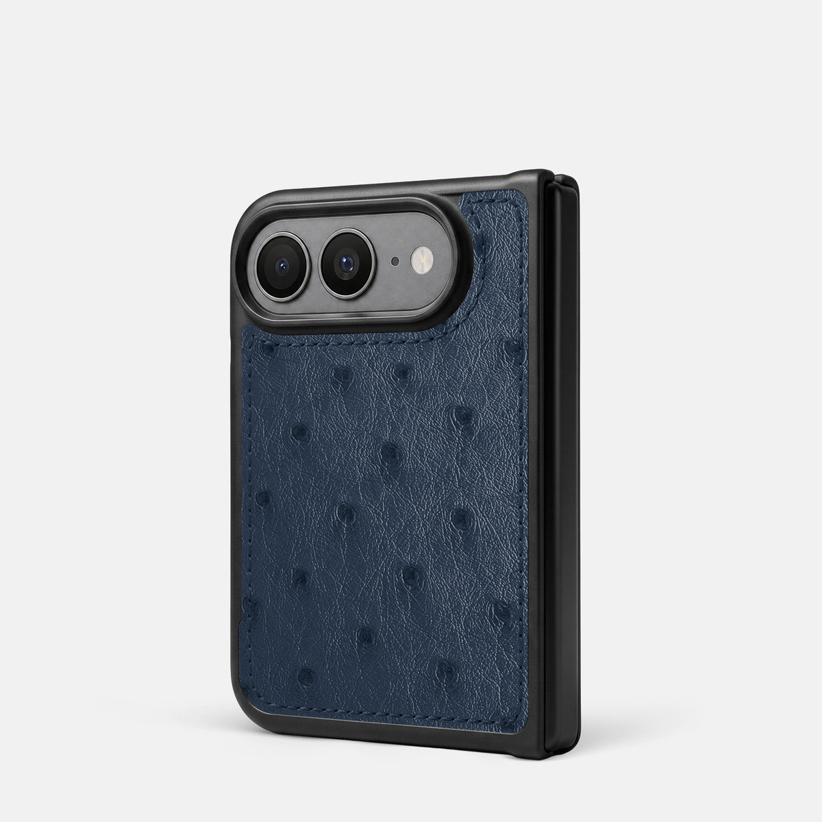 Sport Case For iPhone Duo In Ostrich -3 | Navy-Blue
