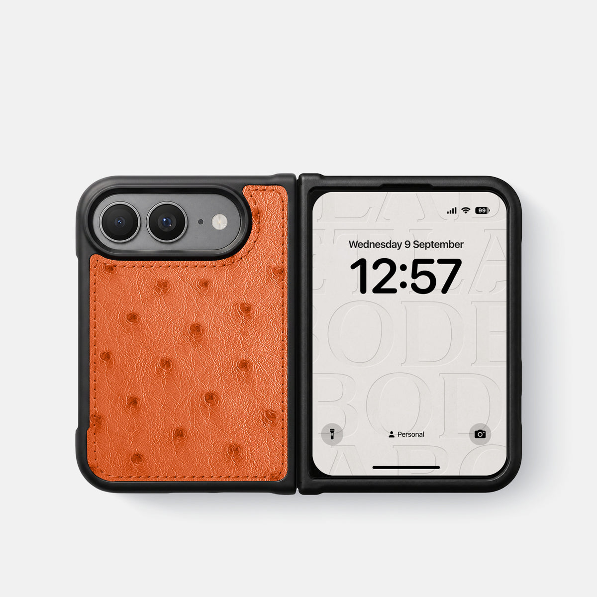 Sport Case For iPhone Duo In Ostrich -4 | Orange