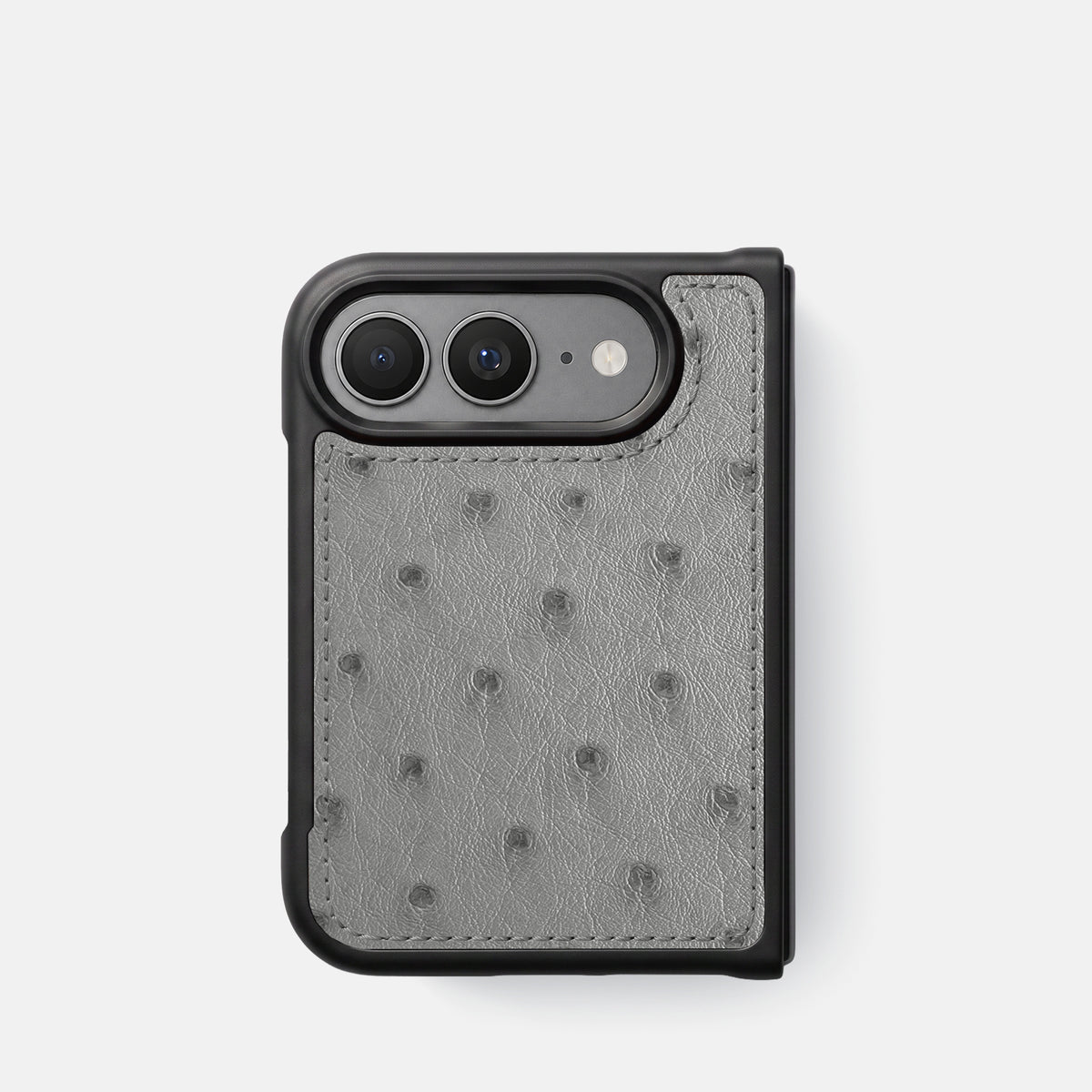 Sport Case For iPhone Duo In Ostrich -2 | Silver