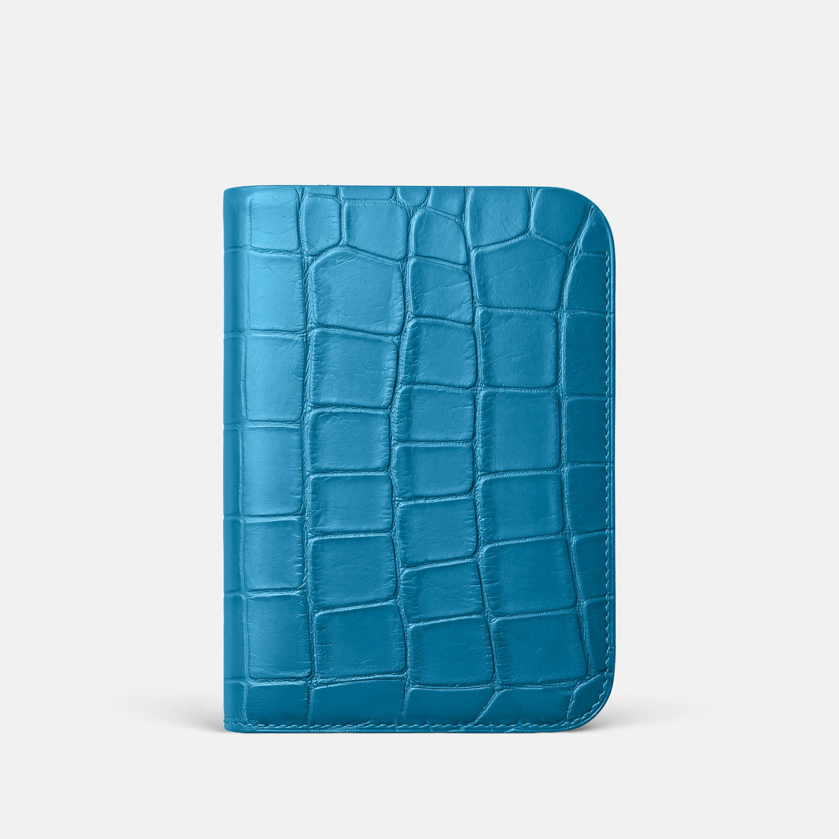 Curaçao-Blue Tall Pouch Case For iPhone Ultra Alligator -3 | Curaçao-Blue