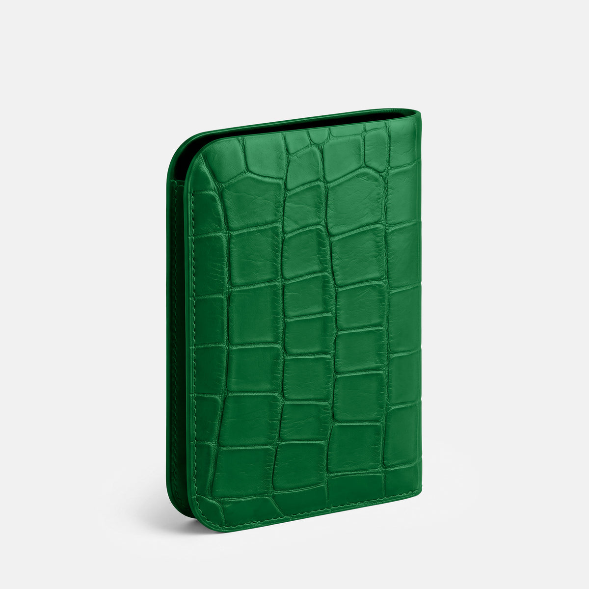 Forest-Green Tall Pouch Case For iPhone Ultra Alligator -2 | Forest-Green