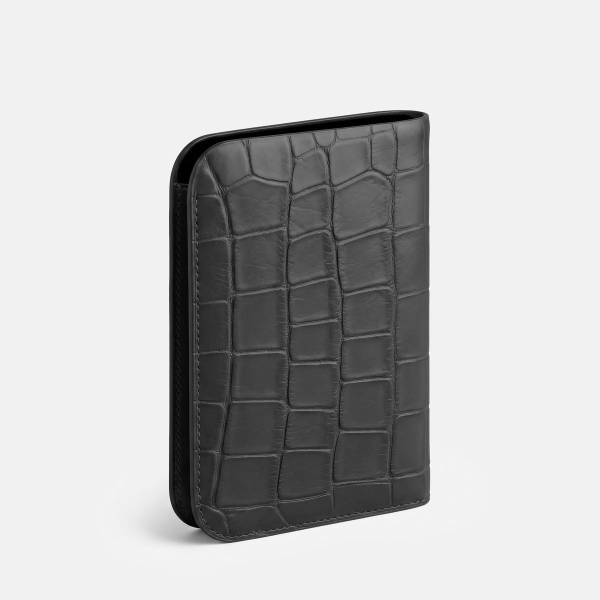 Grey Tall Pouch Case For iPhone Ultra Alligator -2 | Grey