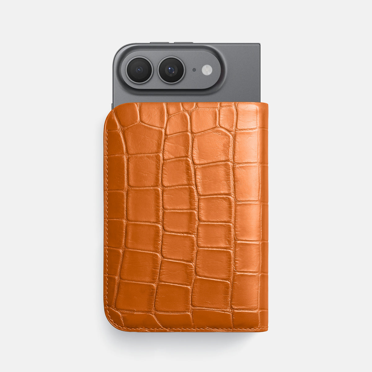 Orange Tall Pouch Case For iPhone Ultra Alligator -1 | Orange