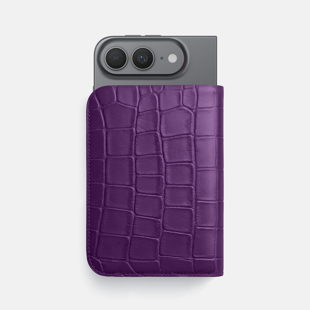 Purple Tall Pouch Case For iPhone Ultra Alligator -1 | Purple