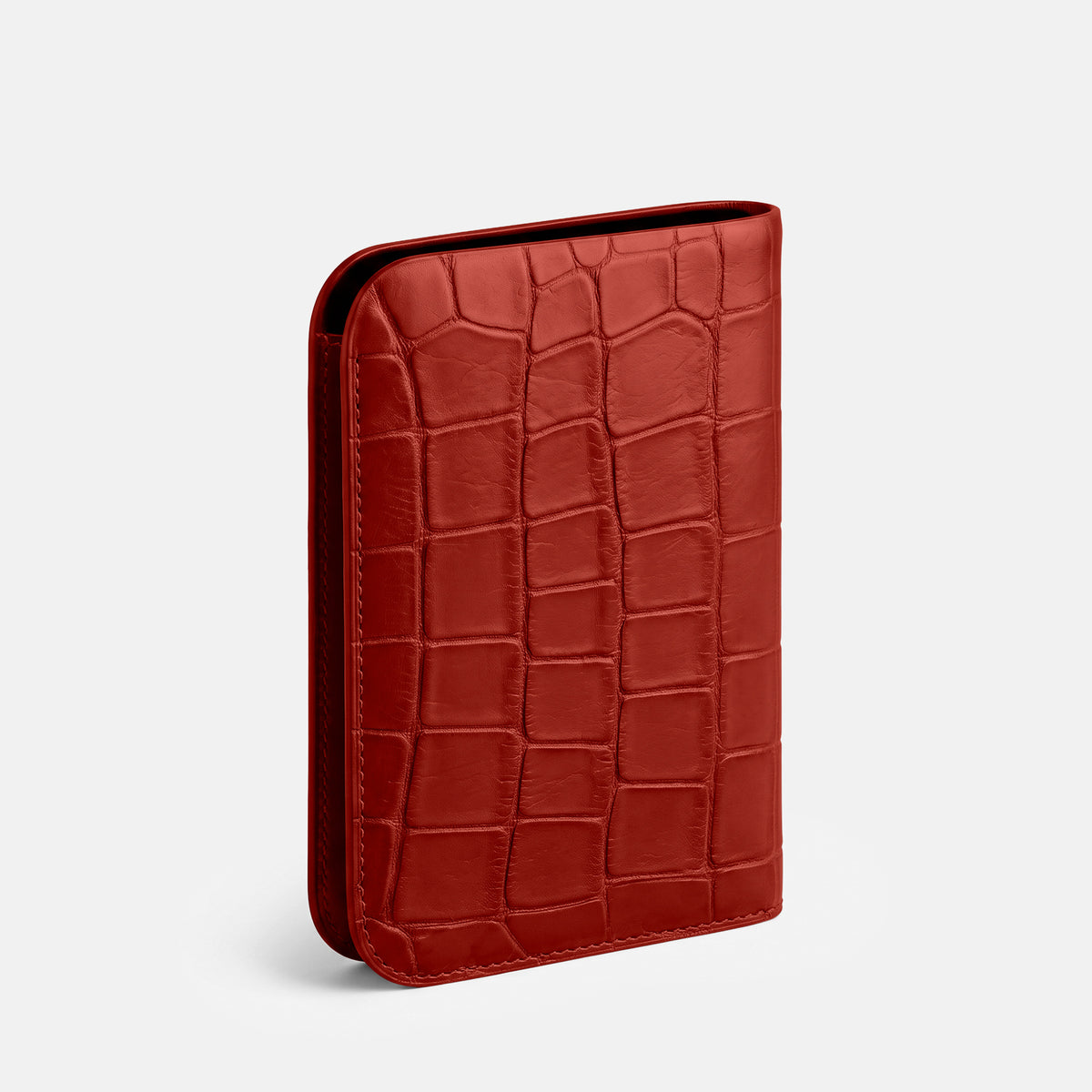 Red Tall Pouch Case For iPhone Ultra Alligator -2 | Red