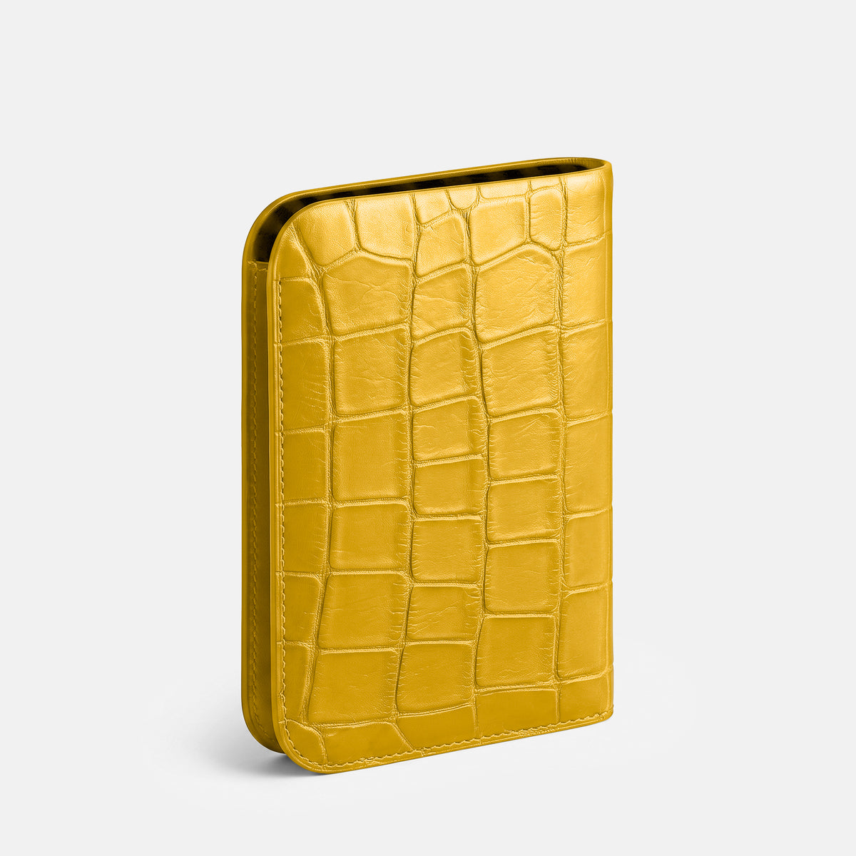 Yellow Tall Pouch Case For iPhone Ultra Alligator -2 | Yellow