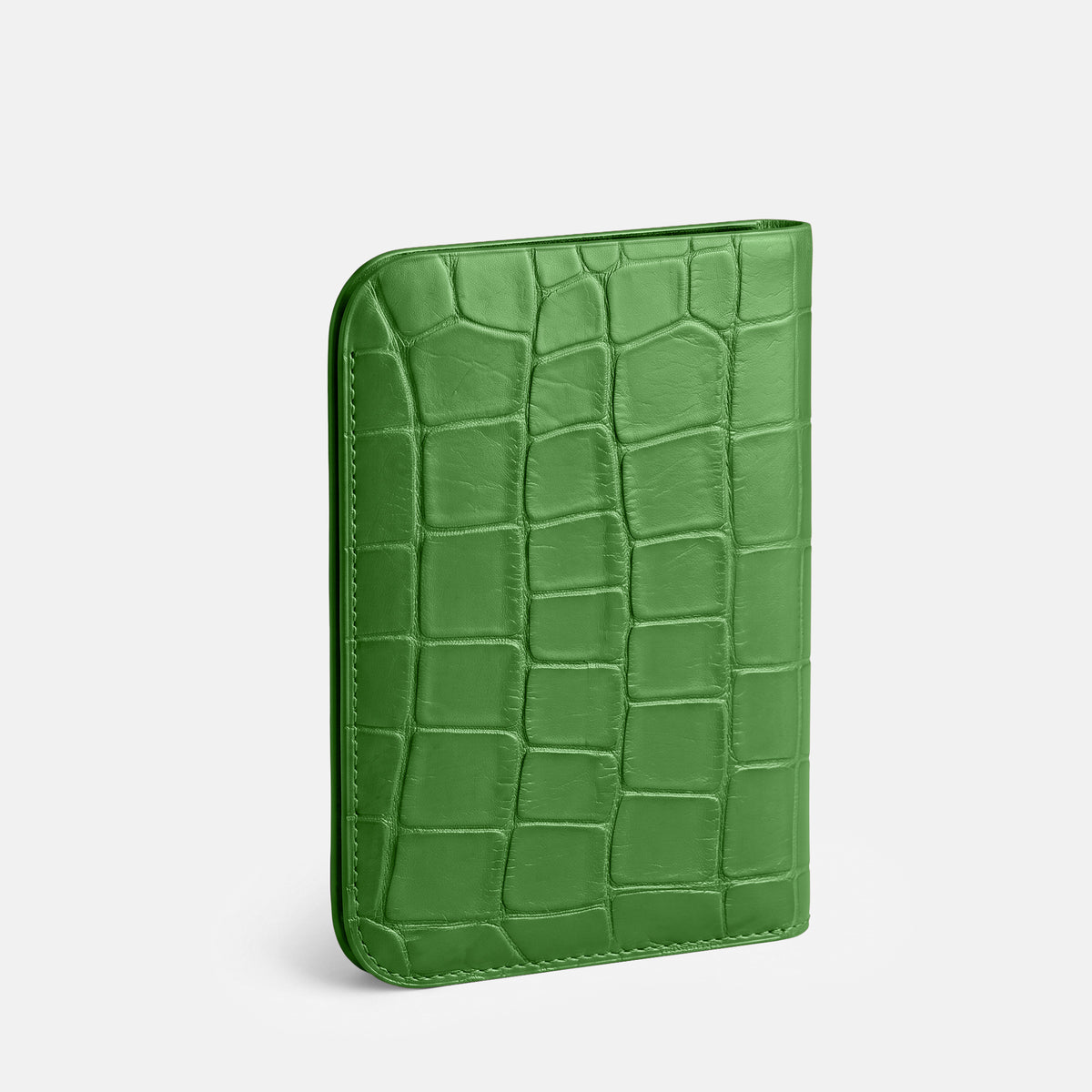 Apple-Green Tall Pouch Case For iPhone Duo Alligator -2 | Apple-Green