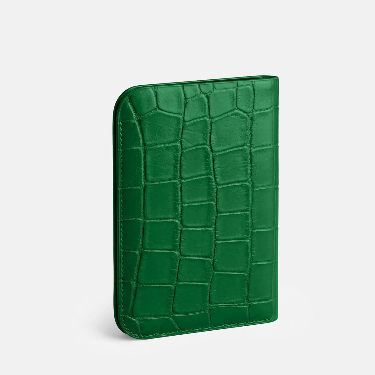 Forest-Green Tall Pouch Case For iPhone Duo Alligator -2 | Forest-Green