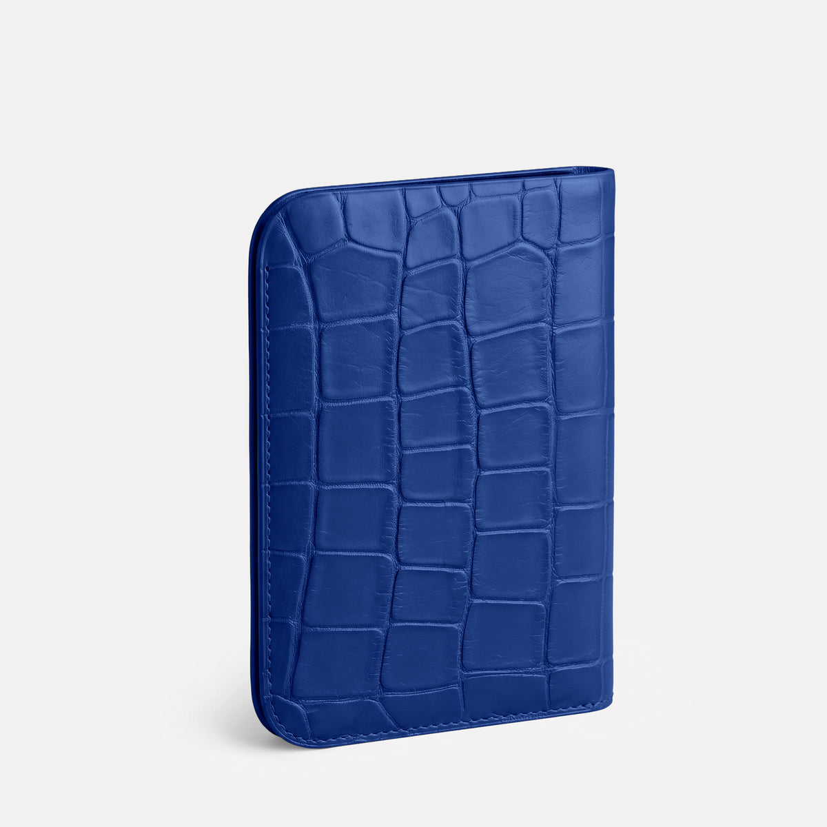 Royal Blue Tall Pouch Case For iPhone Duo Alligator -2 | Royal-Blue
