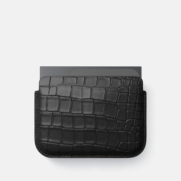 Wide Pouch Case in Alligator