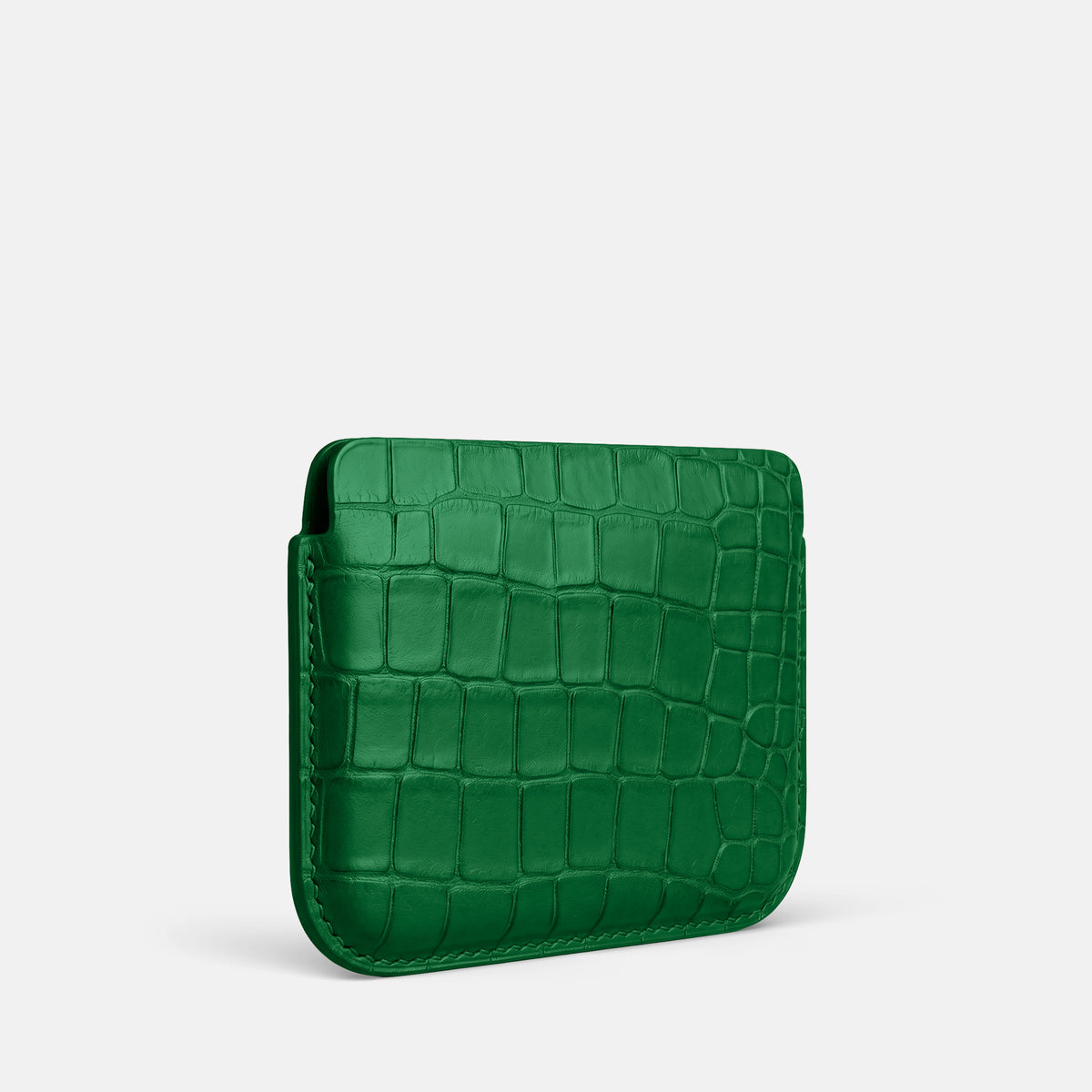 Forest-Green Wide Pouch Case For iPhone Ultra Alligator -2 | Forest-Green