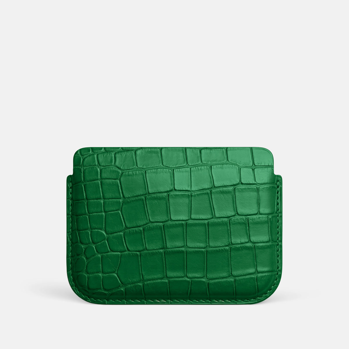 Forest-Green Wide Pouch Case For iPhone Ultra Alligator -3 | Forest-Green