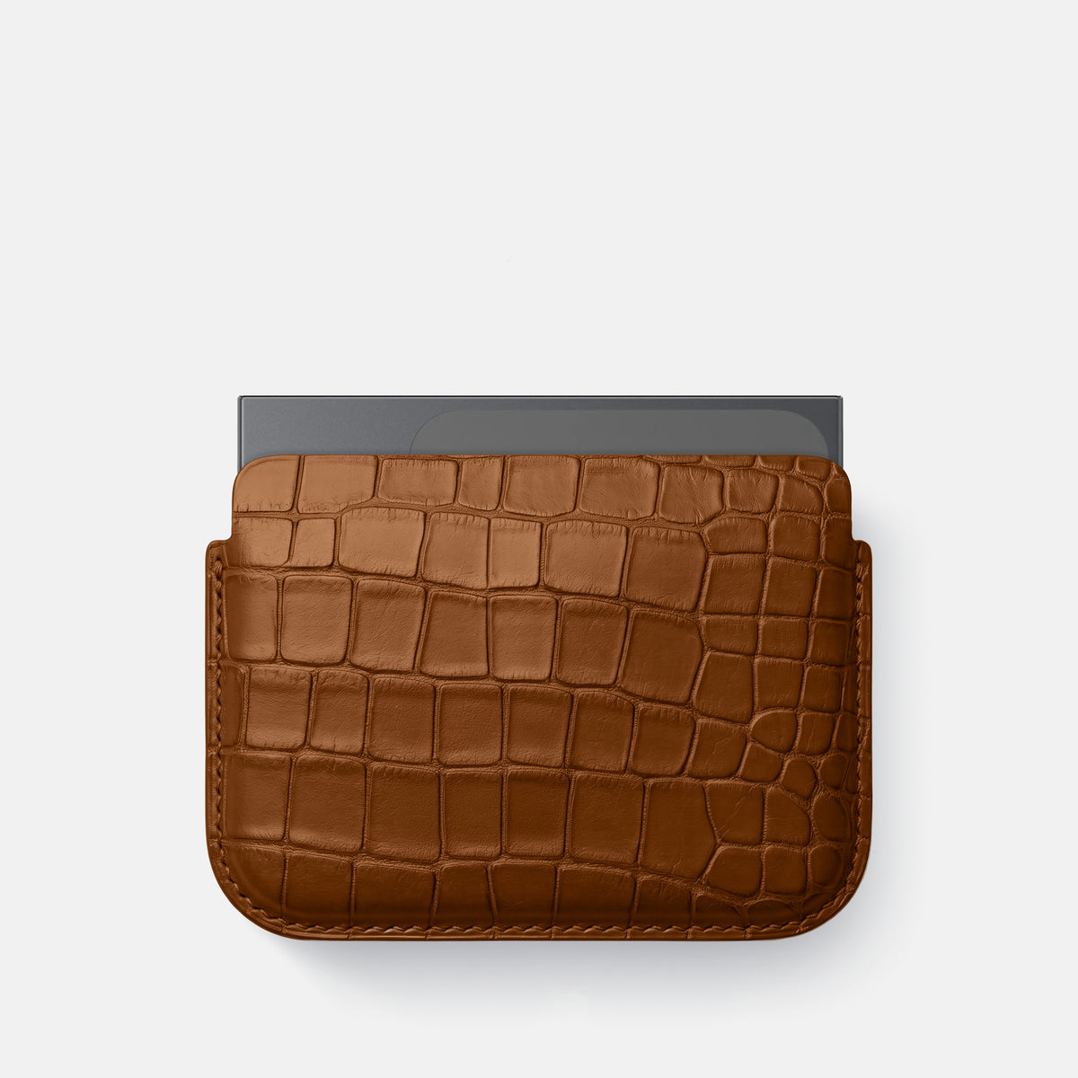 Honey Wide Pouch Case For iPhone Ultra Alligator -1 | Honey