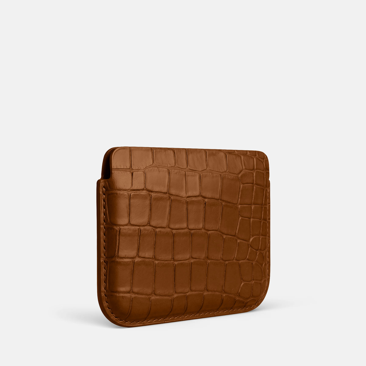 Honey Wide Pouch Case For iPhone Ultra Alligator -2 | Honey