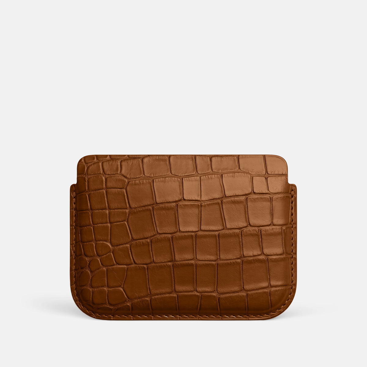 Honey Wide Pouch Case For iPhone Ultra Alligator -3 | Honey