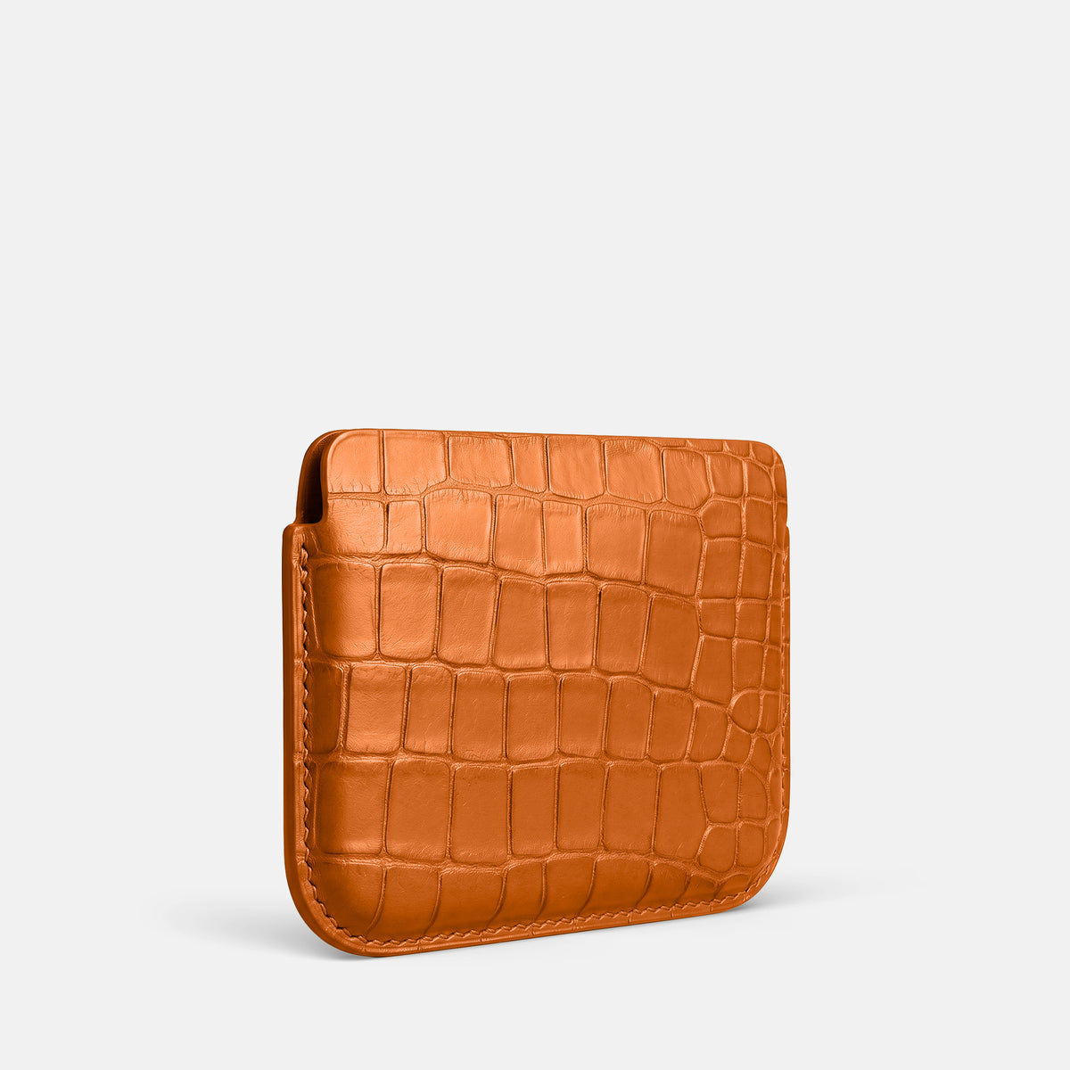 Orange Wide Pouch Case For iPhone Ultra Alligator -2 | Orange