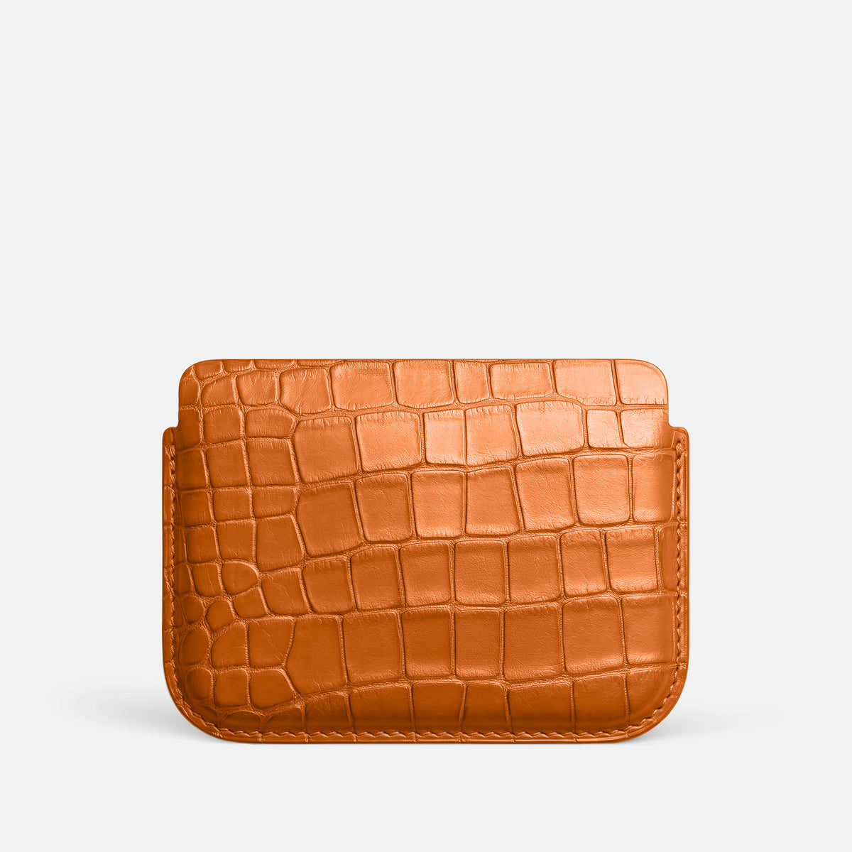 Orange Wide Pouch Case For iPhone Ultra Alligator -3 | Orange