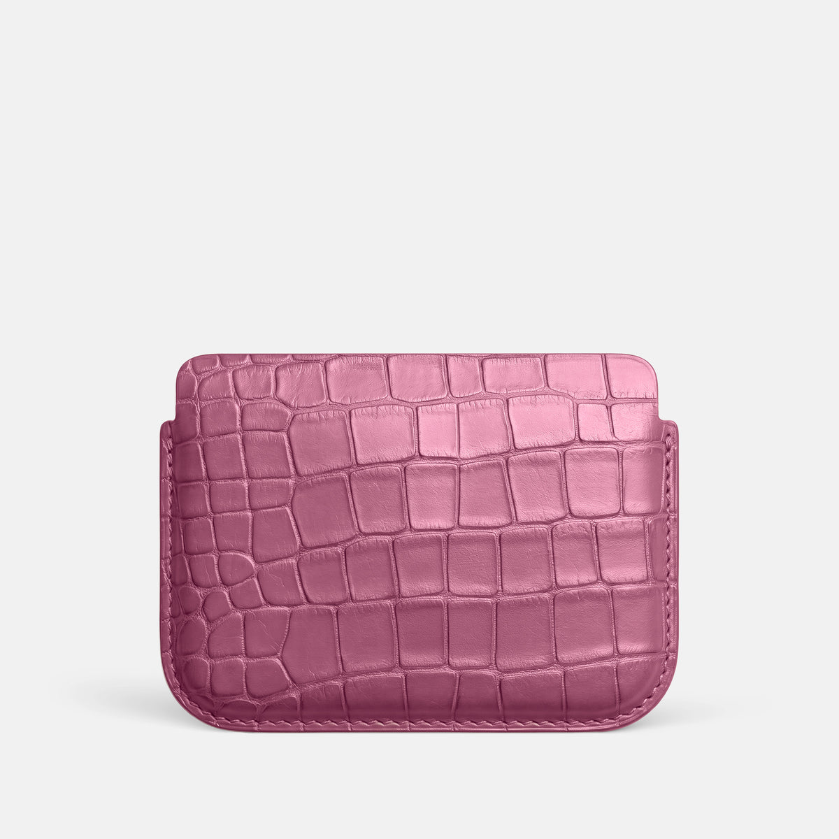 Pink-Lagoon Wide Pouch Case For iPhone Ultra Alligator -3 | Pink-Lagoon