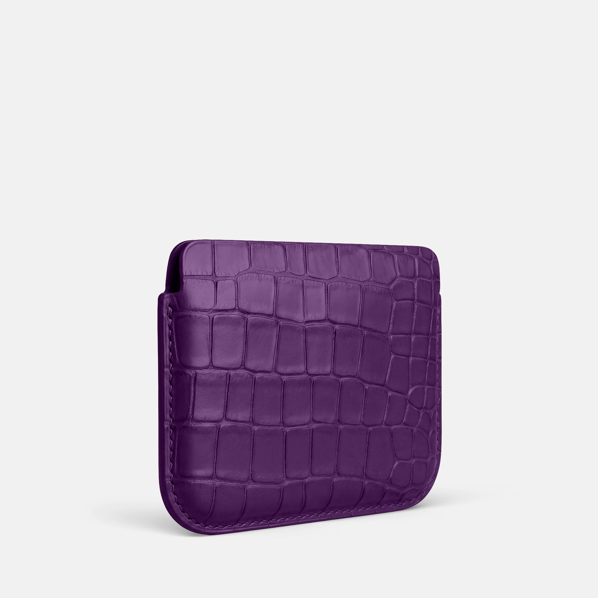 Purple Wide Pouch Case For iPhone Ultra Alligator -2 | Purple