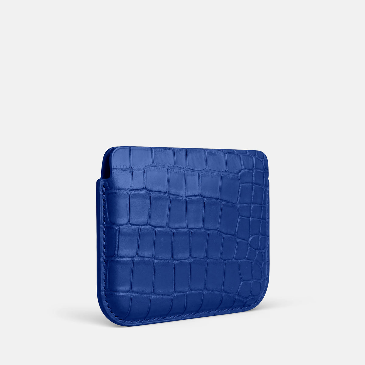 Royal Blue Wide Pouch Case For iPhone Ultra Alligator -2 | Royal-Blue