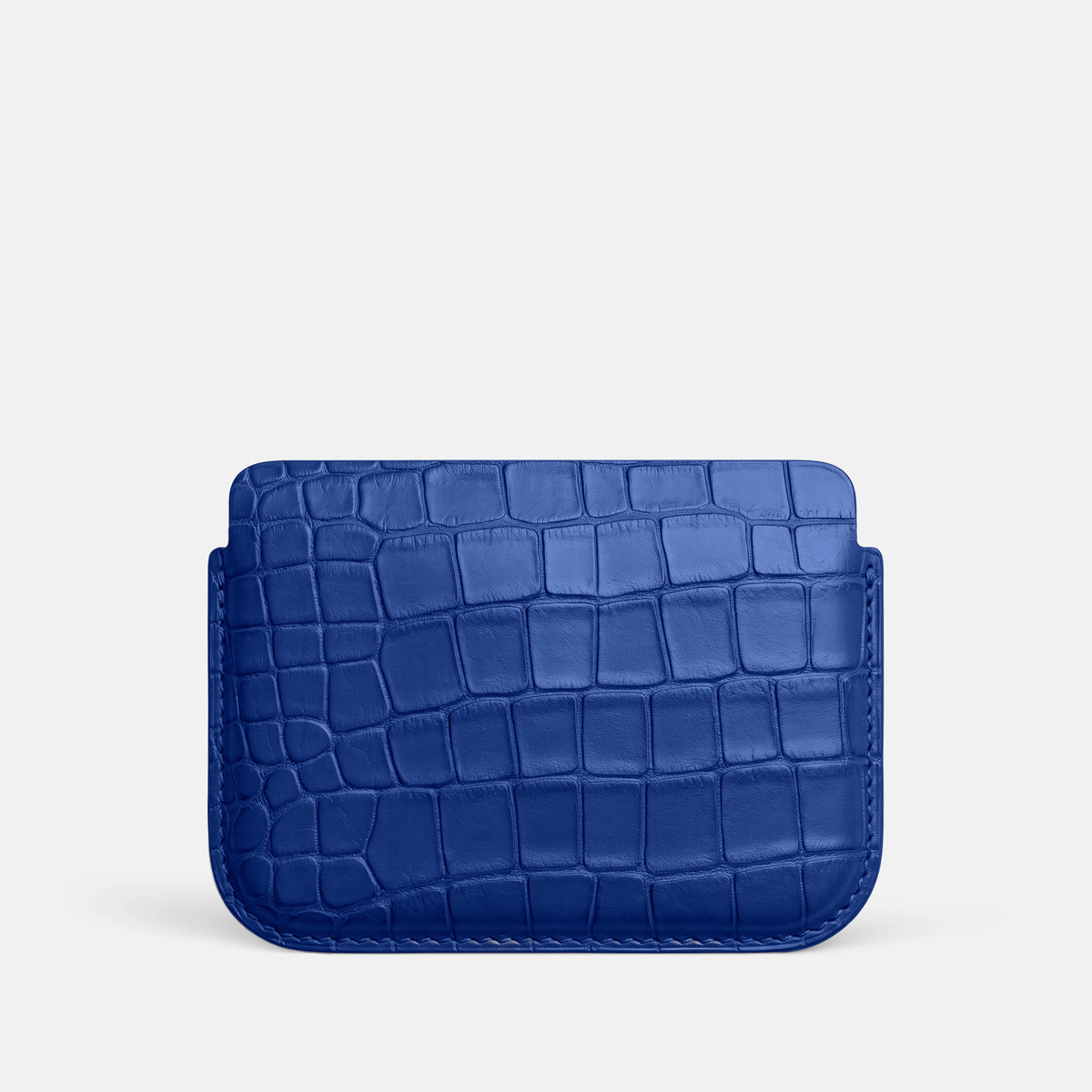 Royal Blue Wide Pouch Case For iPhone Ultra Alligator -3 | Royal-Blue