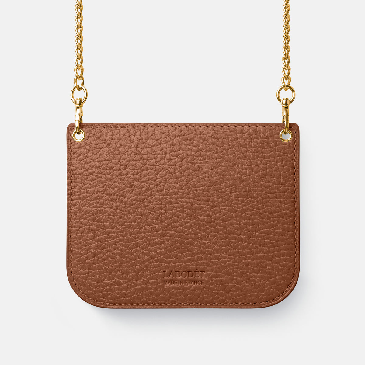 Wide Crossbody Case For iPhone Ultra In Alligator -3 | Dark-Brown-Gold