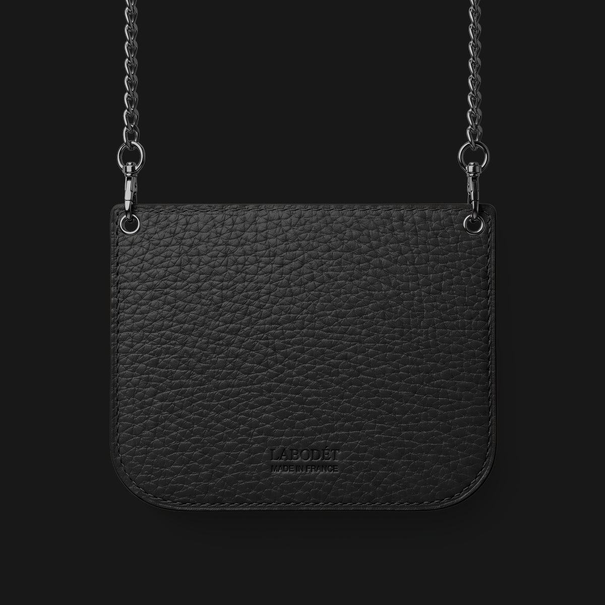 Wide Crossbody Case Edition Black For iPhone Duo In Alligator -3 | Edition Black-Black