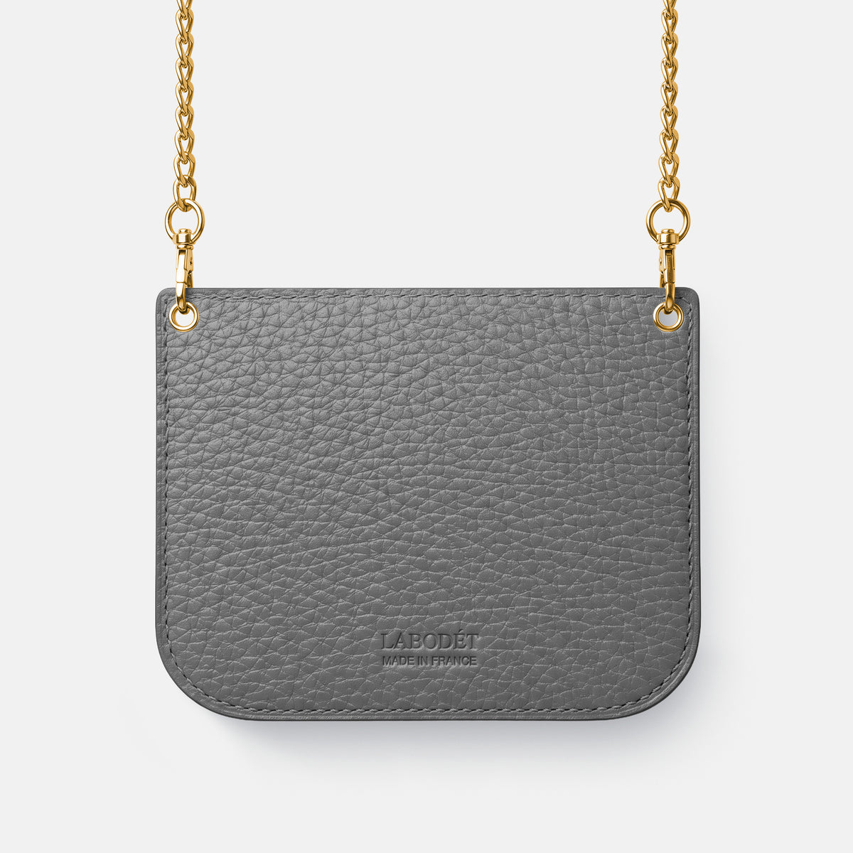Wide Crossbody Case For iPhone Duo In Himalayan Crocodile -3 | Grey-Gold