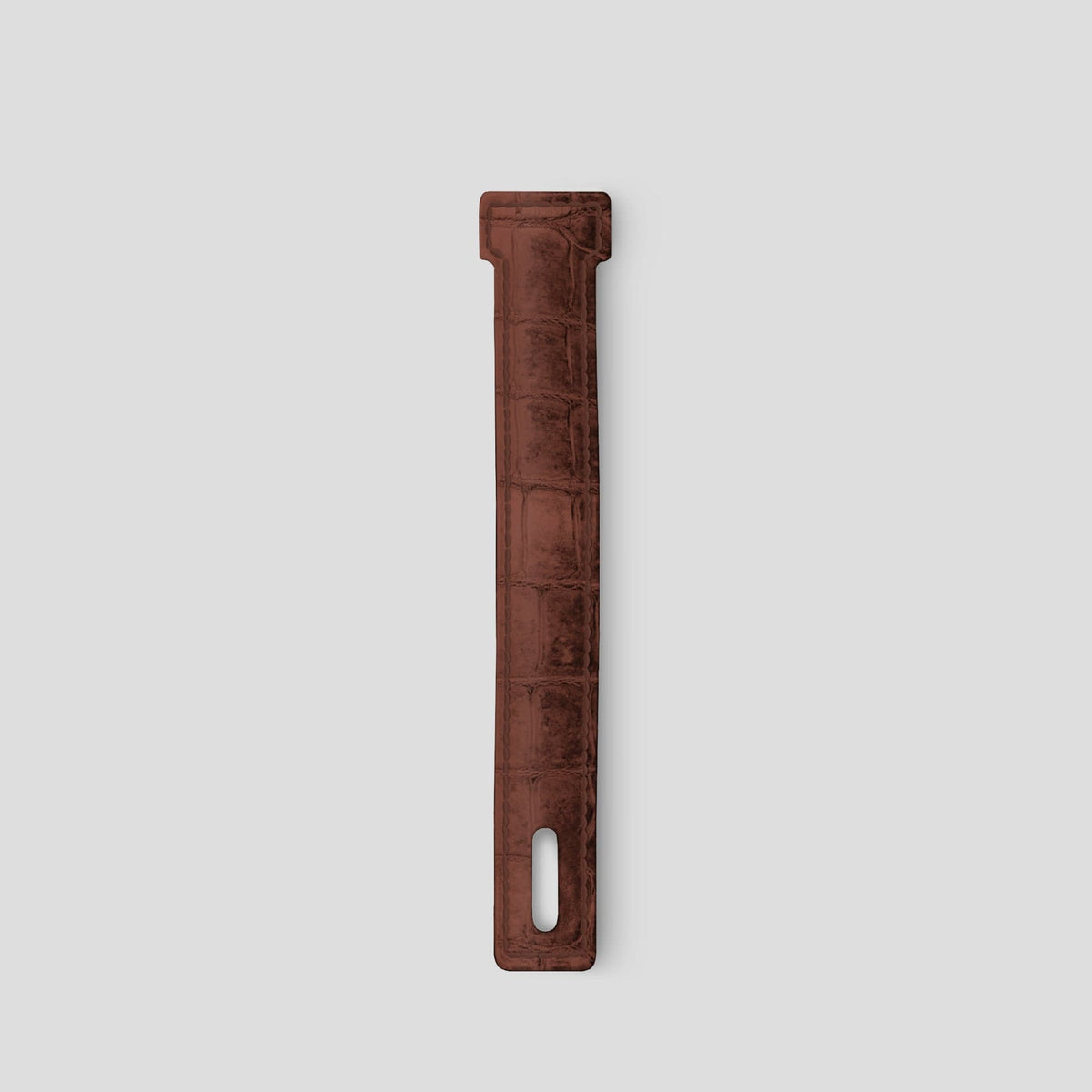 Dark Brown iPhone 15 Pro Additional Strap Himalayan Crocodile -2 | Dark-Brown