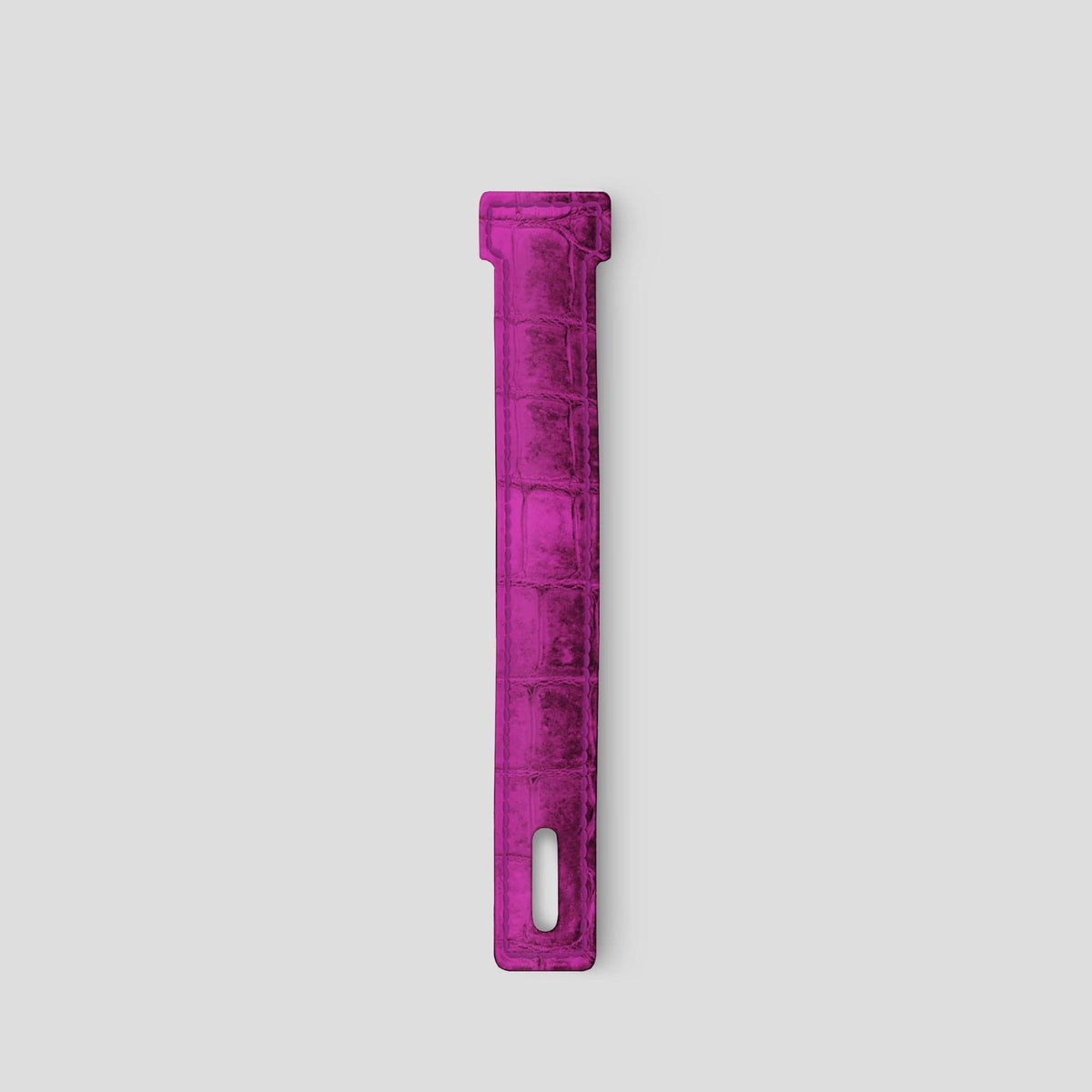 Fuchsia iPhone 15 Pro Additional Strap Himalayan Crocodile -2 | Fuchsia