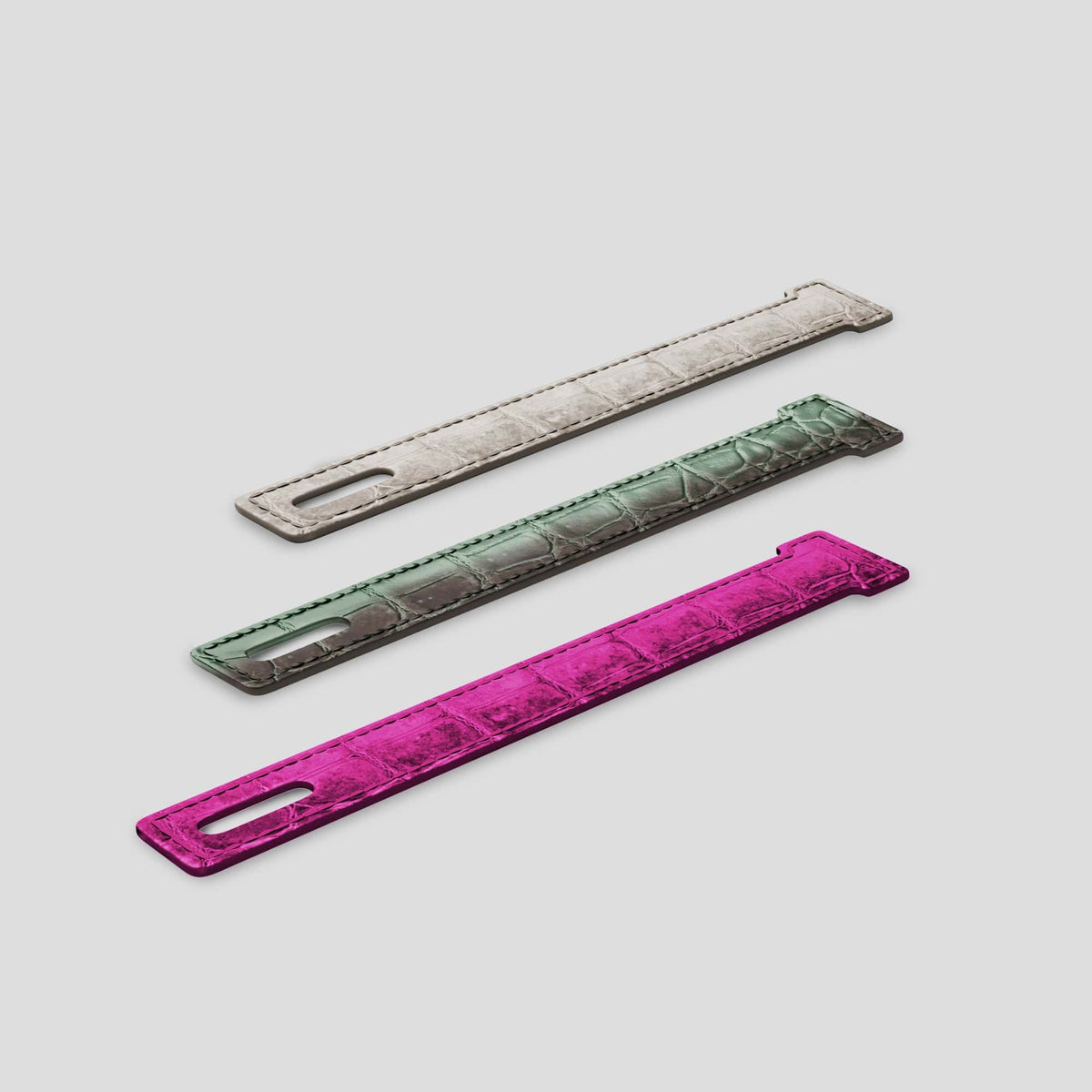 Fuchsia iPhone 15 Pro Additional Strap Himalayan Crocodile -3 | Fuchsia