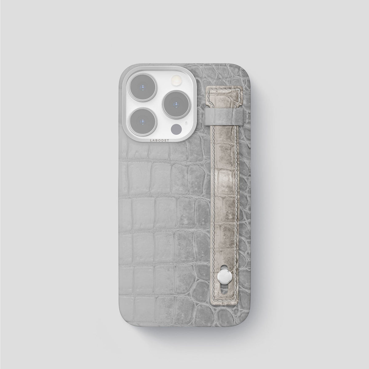 Grey iPhone 15 Pro Additional Strap Himalayan Crocodile -1 | Grey