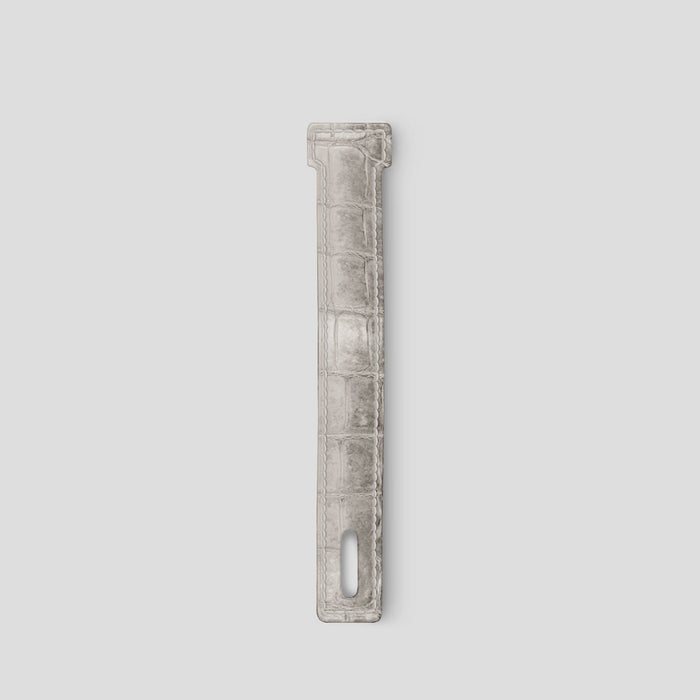 Grey iPhone 15 Pro Additional Strap Himalayan Crocodile -2 | Grey