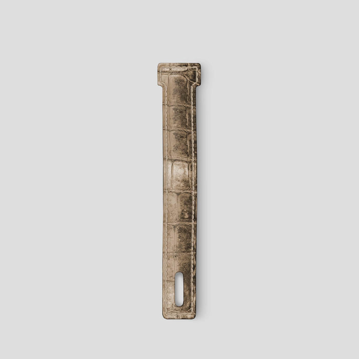 Natural iPhone 15 Pro Additional Strap Himalayan Crocodile -2 | Natural