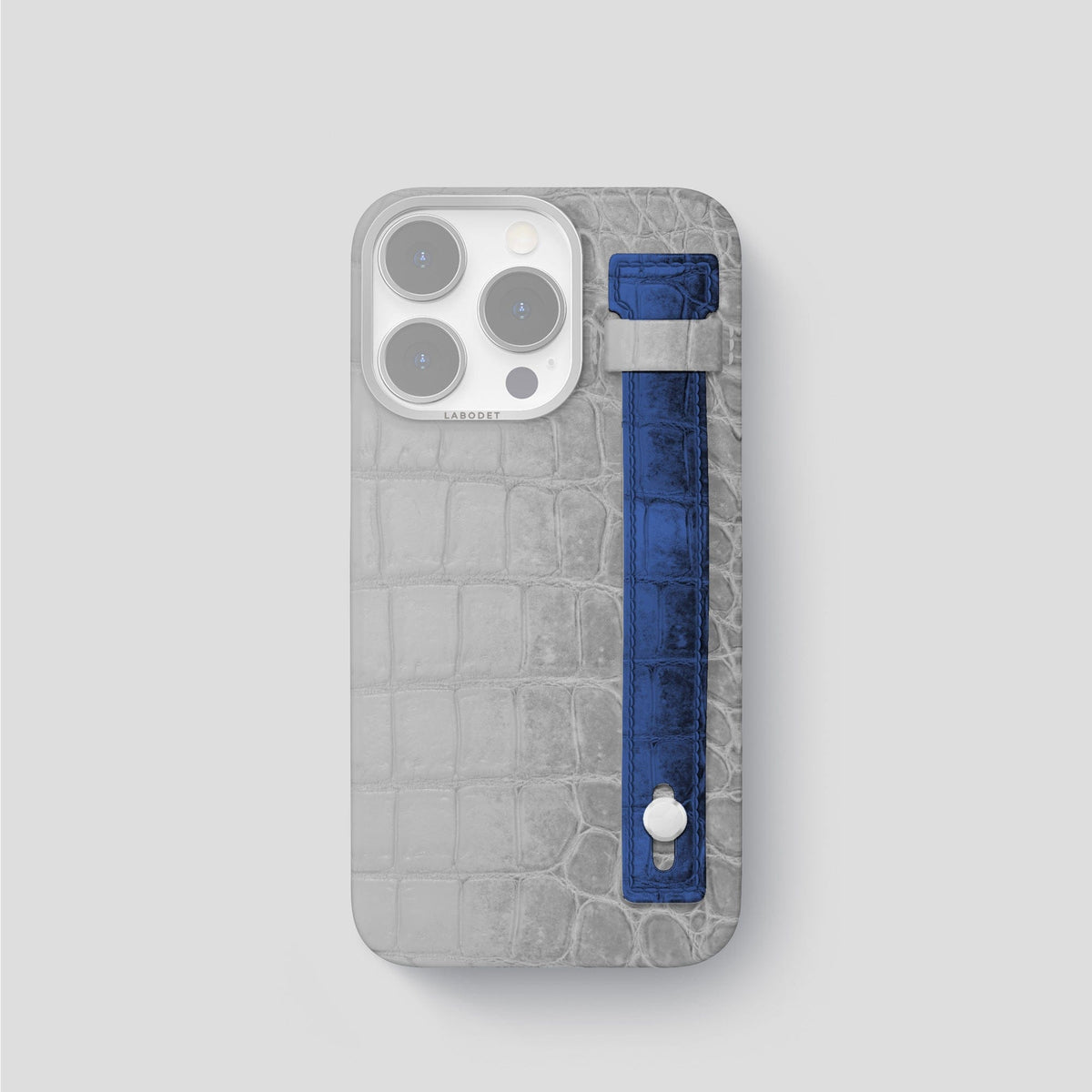 Navy Blue iPhone 15 Pro Additional Strap Himalayan Crocodile -1 | Navy-Blue