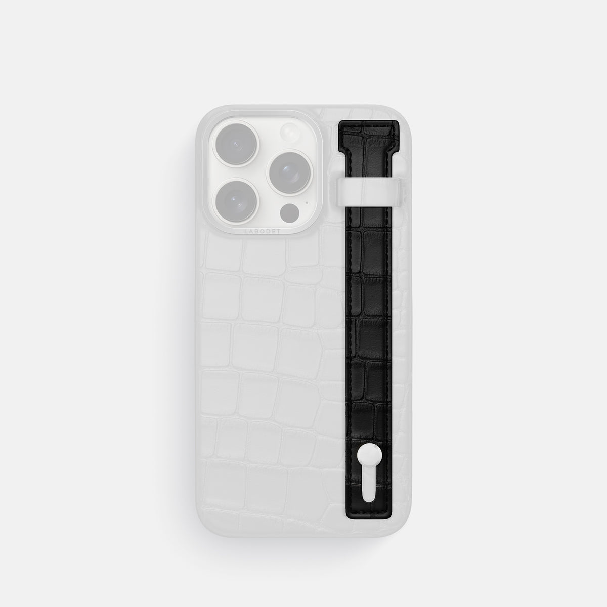 Black iPhone 16 Pro Max Additional Strap Alligator -1 | Black