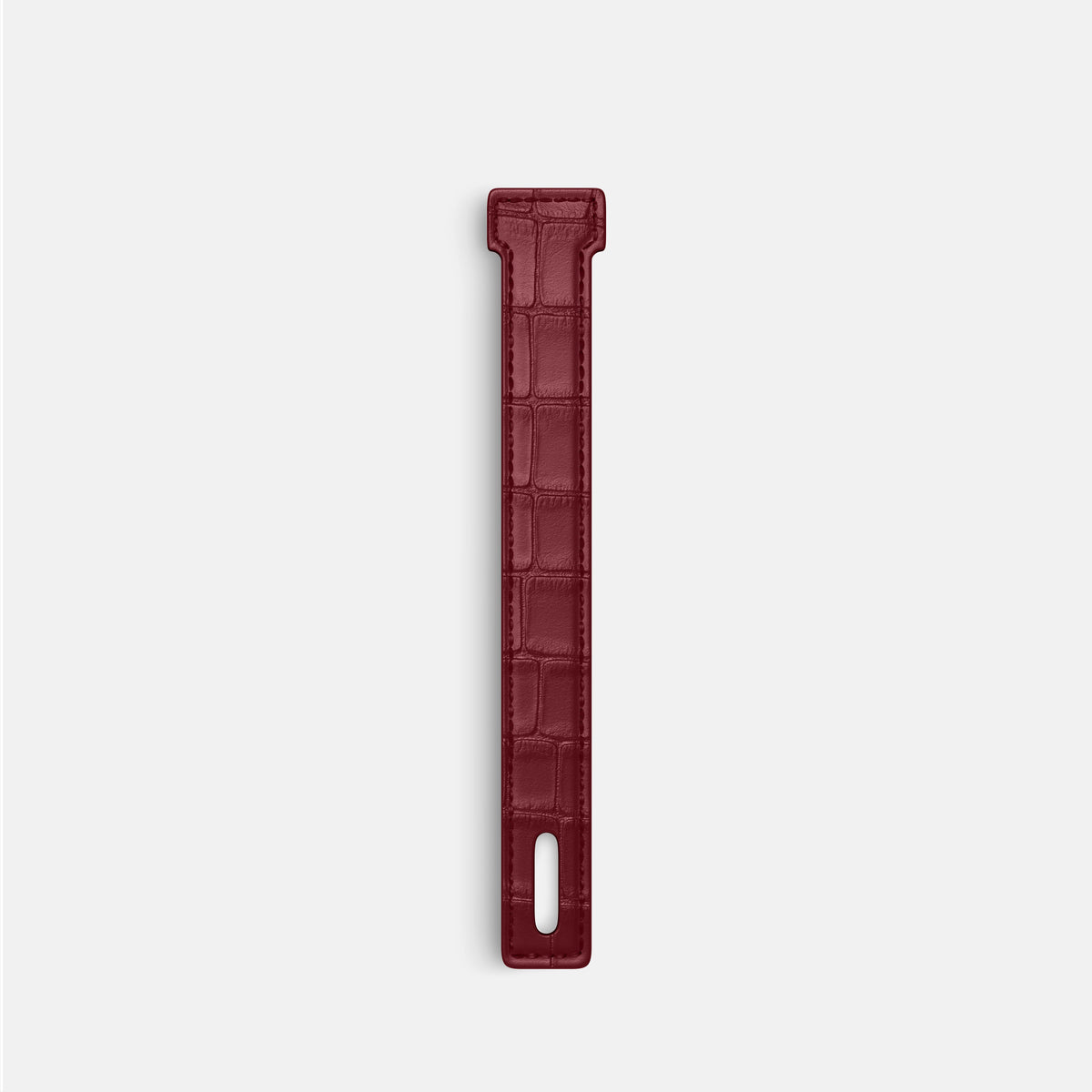 Burgundy iPhone 16 Pro Max Additional Strap Alligator -2 | Burgundy