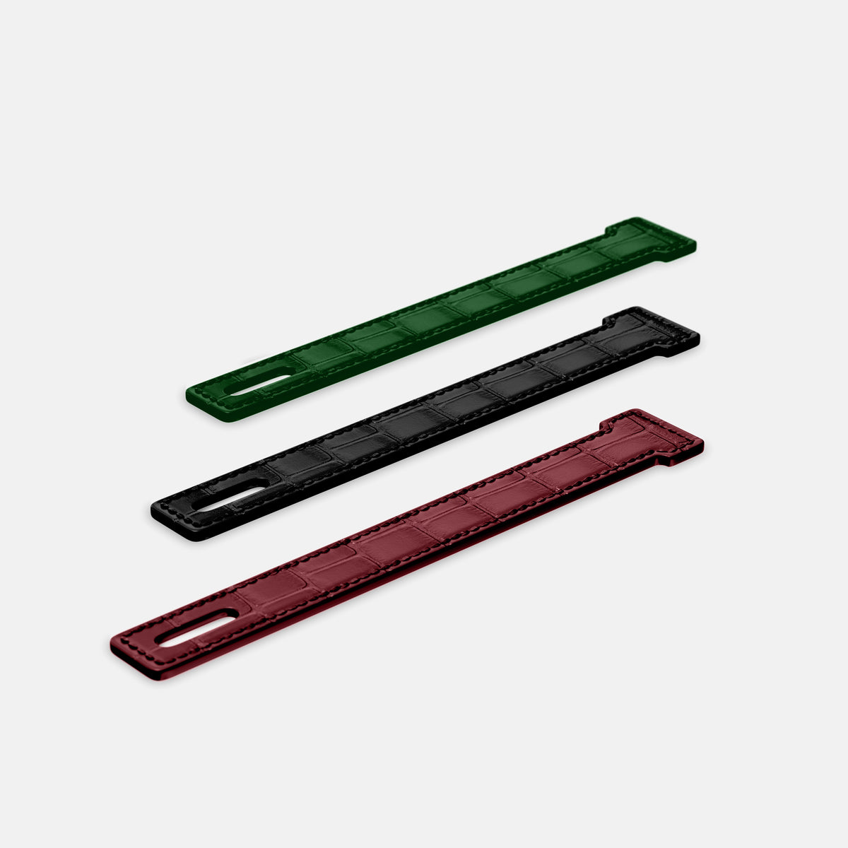 Burgundy iPhone 16 Pro Max Additional Strap Alligator -3 | Burgundy