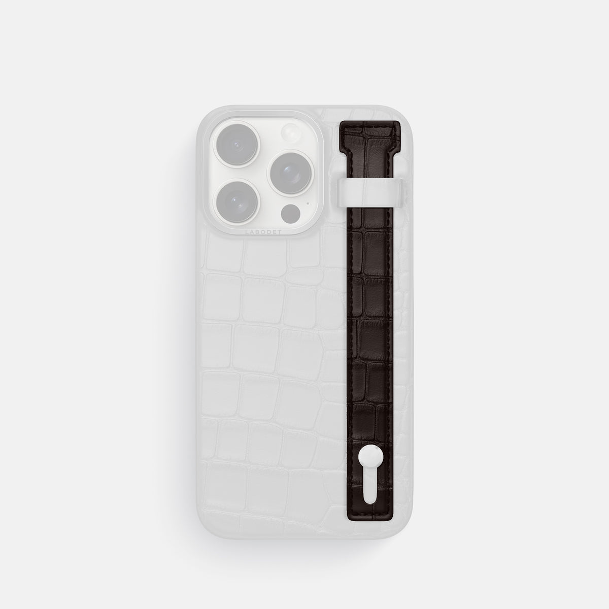 Dark Brown iPhone 16 Pro Max Additional Strap Alligator -1 | Dark-Brown