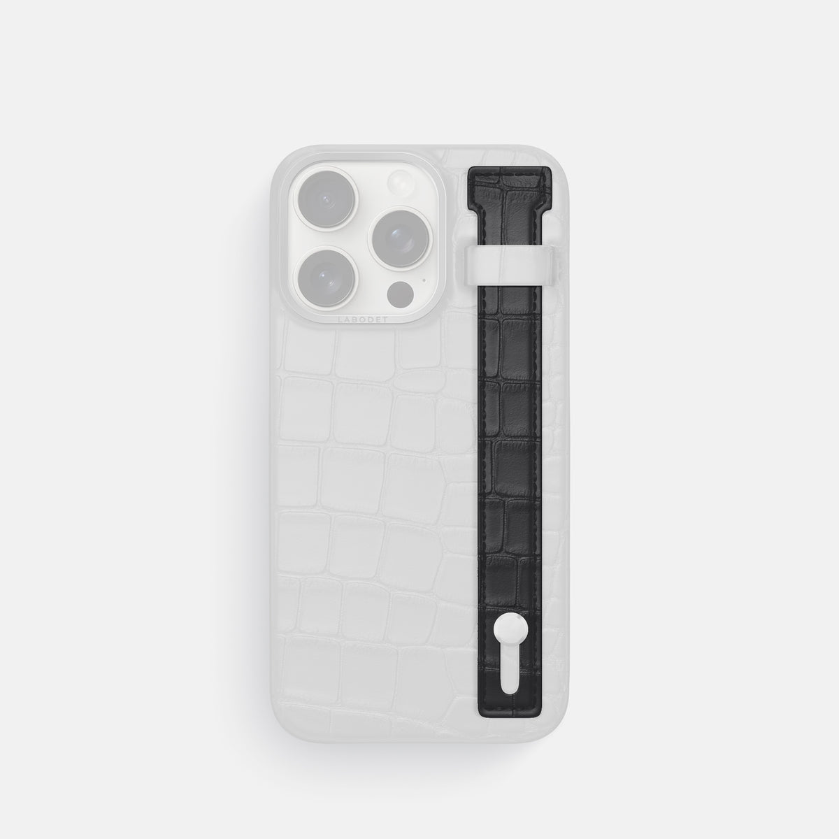 Grey iPhone 16 Pro Max Additional Strap Alligator -1 | Grey