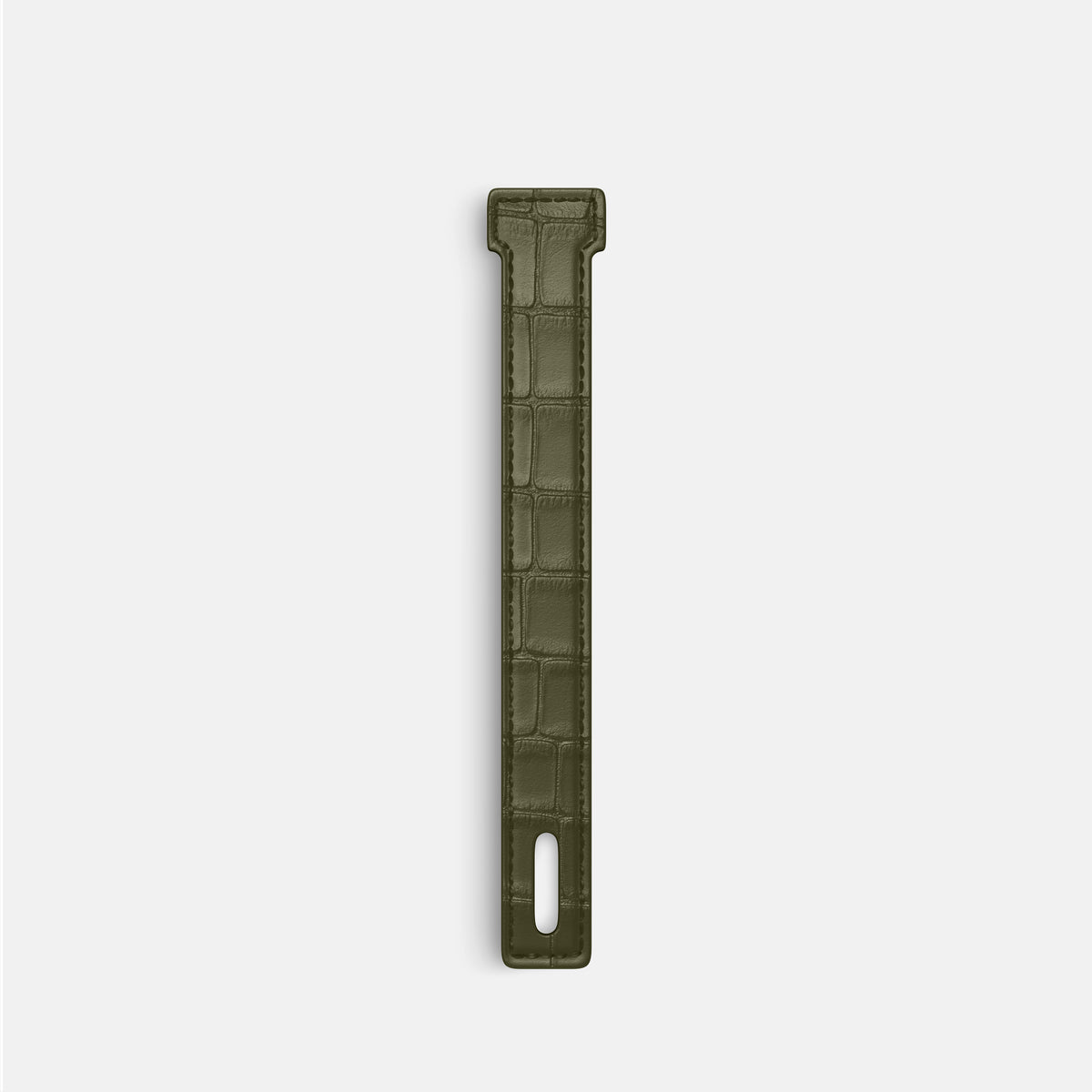 Kaki-Green iPhone 16 Pro Max Additional Strap Alligator -2 | Kaki-Green