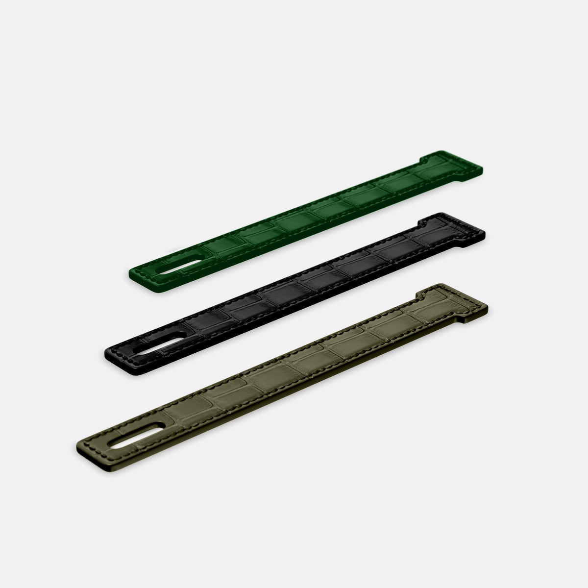 Kaki-Green iPhone 16 Pro Max Additional Strap Alligator -3 | Kaki-Green