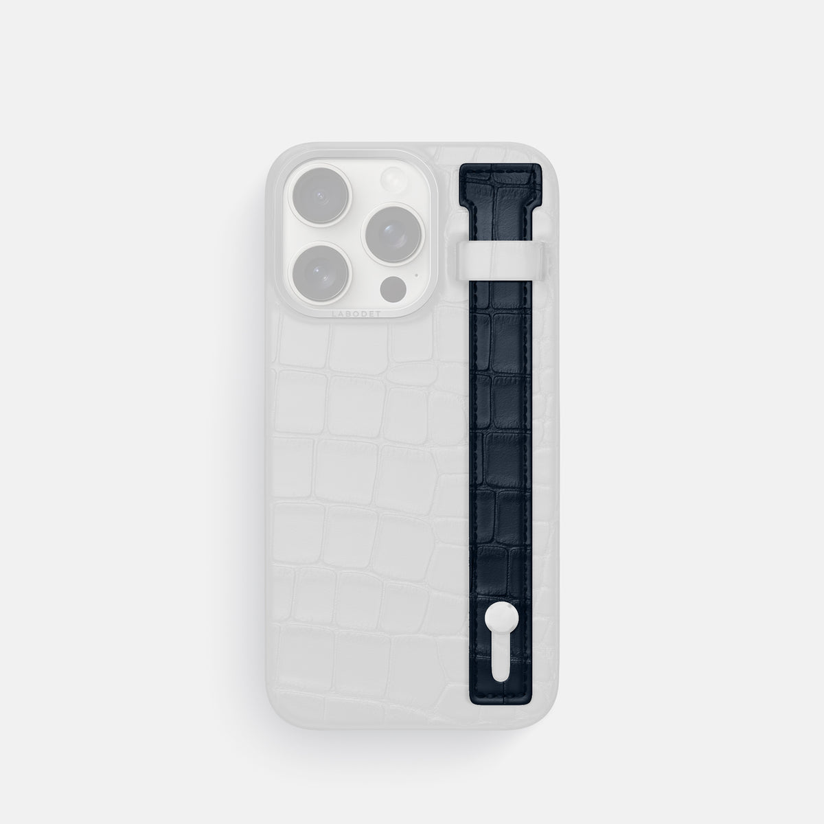 Navy Blue iPhone 16 Pro Max Additional Strap Alligator -1 | Navy-Blue