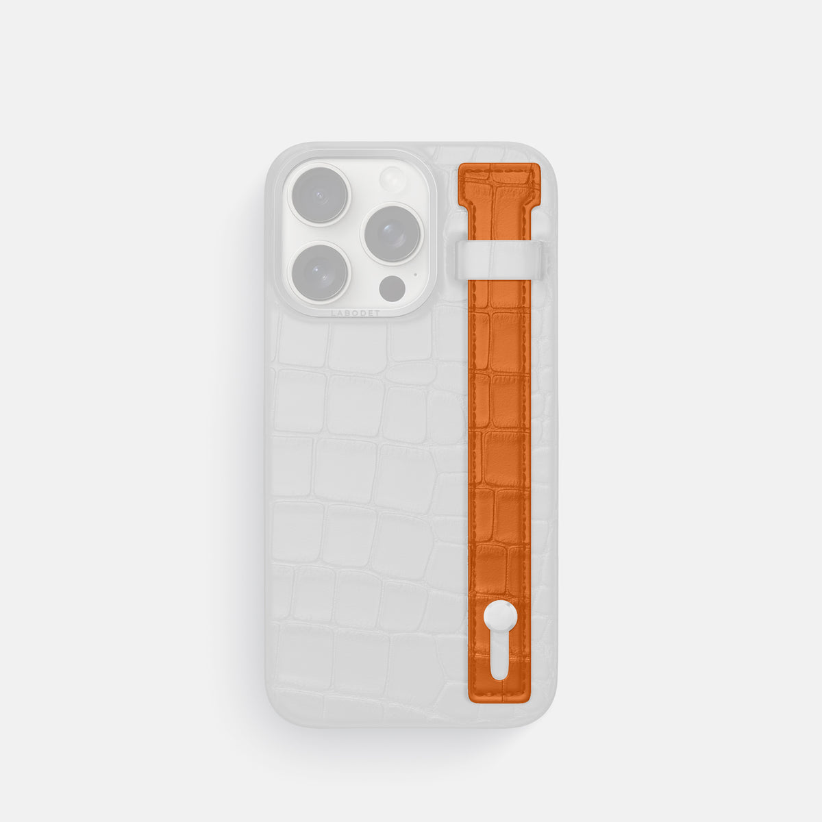 Orange iPhone 16 Pro Max Additional Strap Alligator -1 | Orange