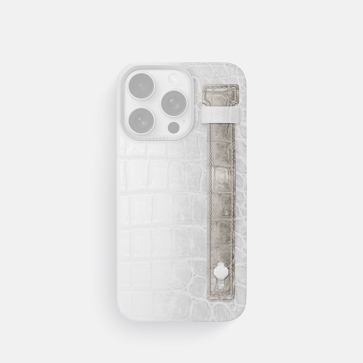 Grey iPhone 16 Pro Max Additional Strap Himalayan Crocodile -1 | Grey