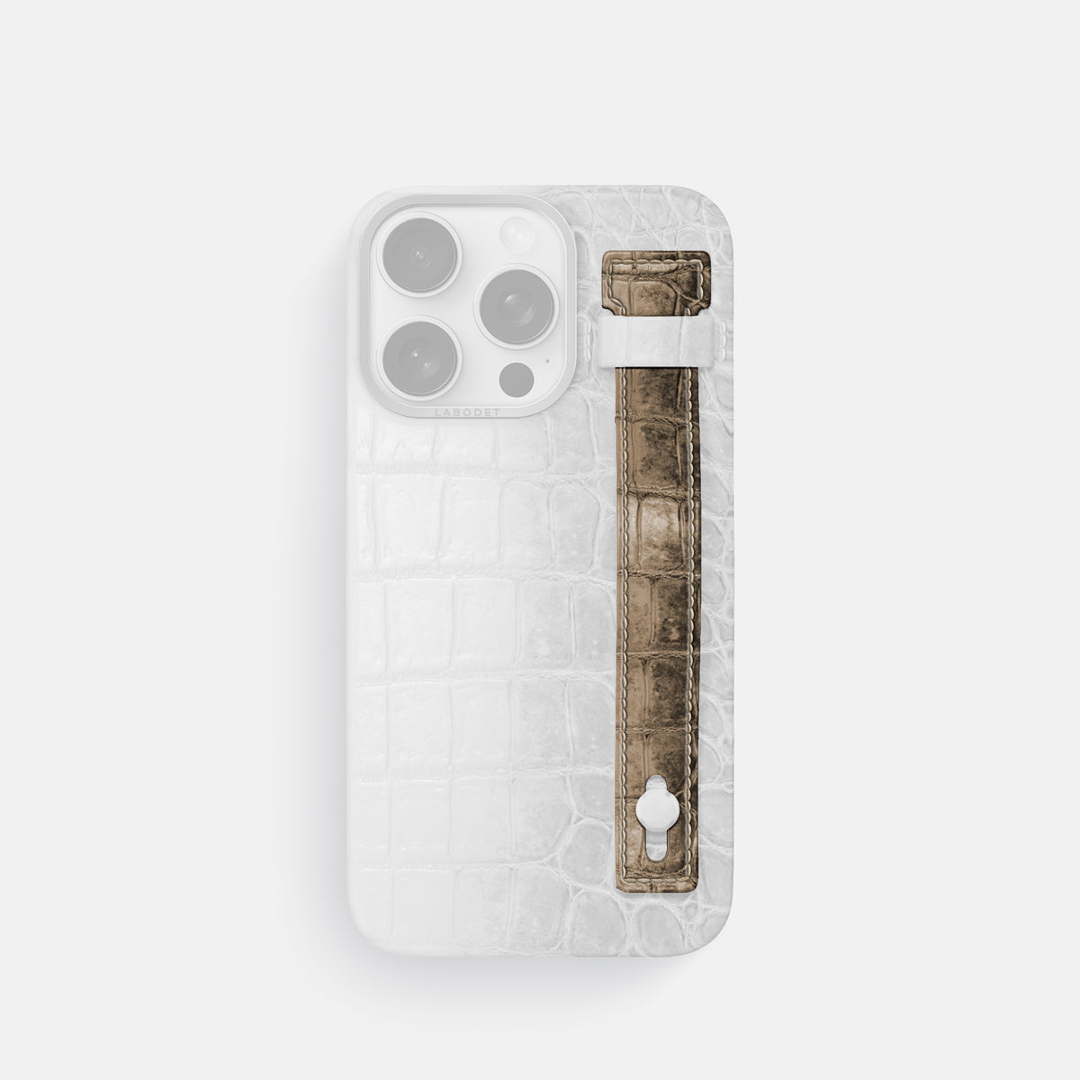 Natural iPhone 16 Pro Additional Strap Himalayan Crocodile -1 | Natural