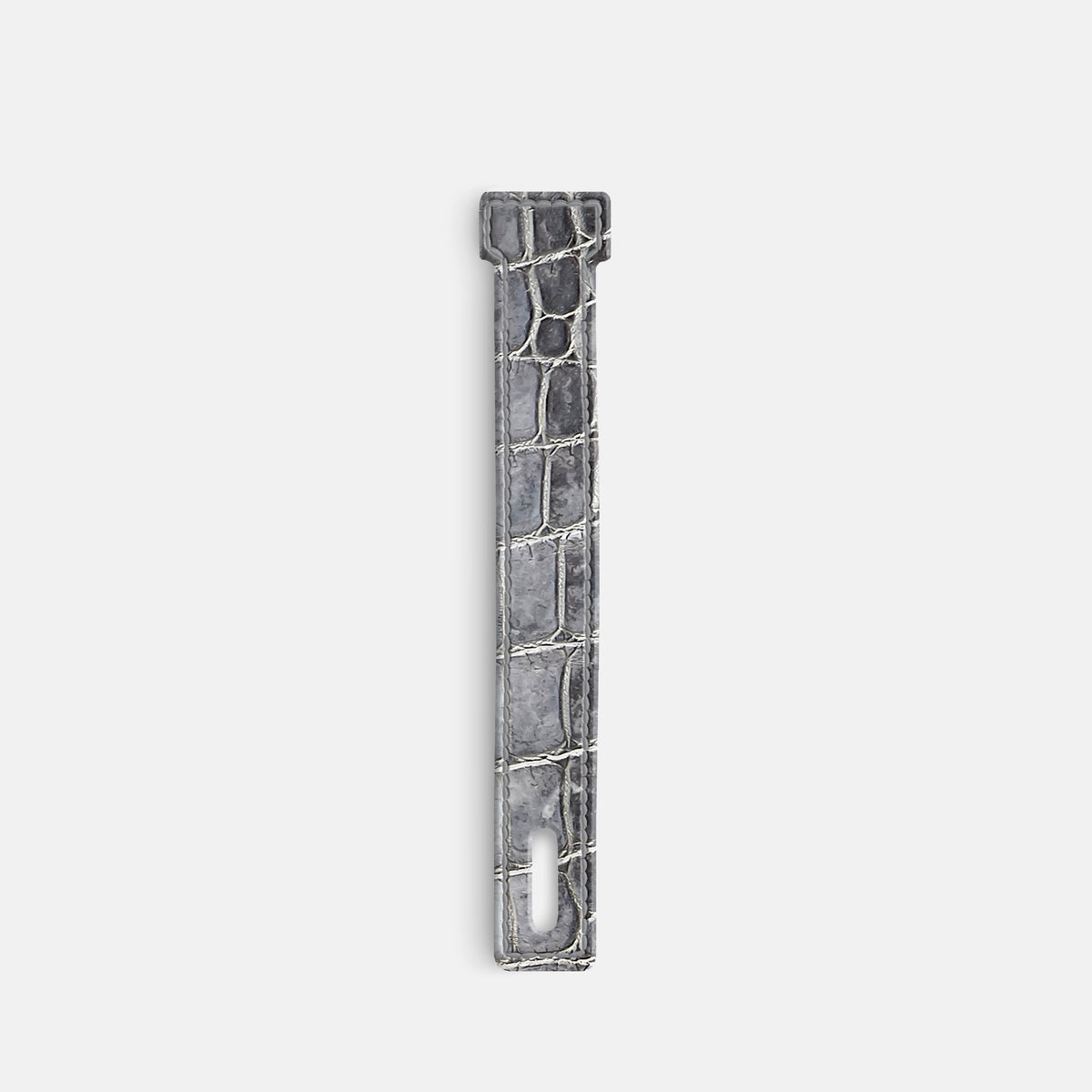 Silver iPhone 16 Pro Max Additional Strap Himalayan Crocodile -2 | Silver