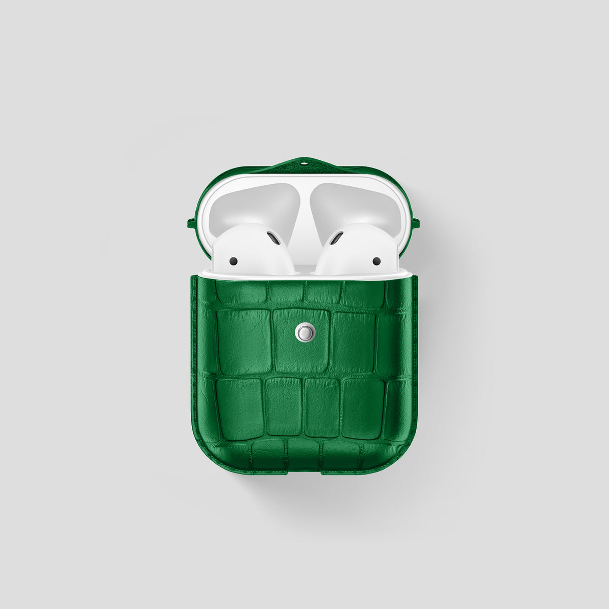 Forest-Green AirPods Cover Alligator -1 | Forest-Green